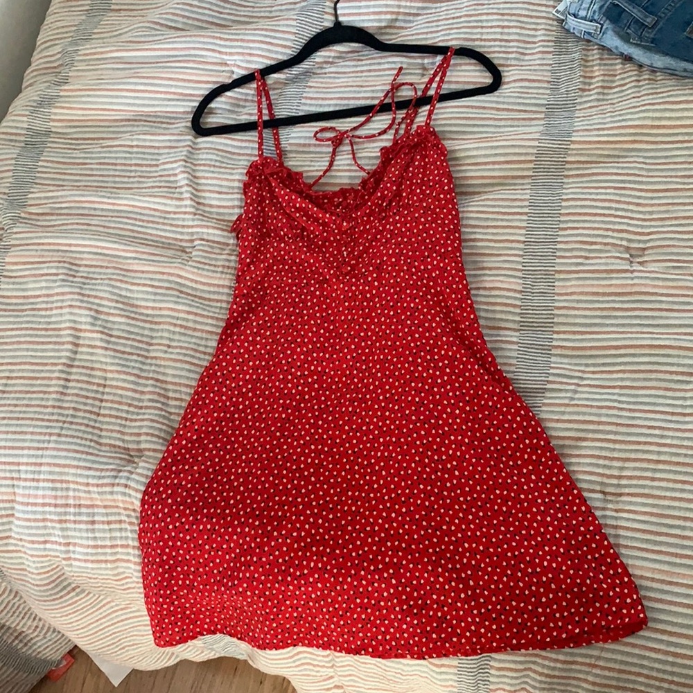 Princess Polly Love Birds Mini Dress Red